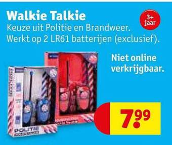 Kruidvat Walkie talkie aanbieding