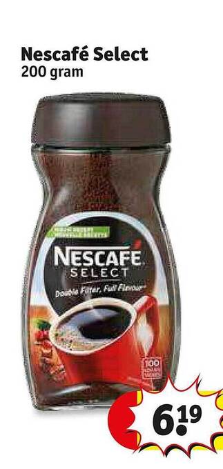 Kruidvat Nescafé select aanbieding