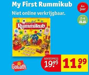 Kruidvat Goliath my first rummikub aanbieding