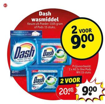 Kruidvat Dash wasmiddel aanbieding