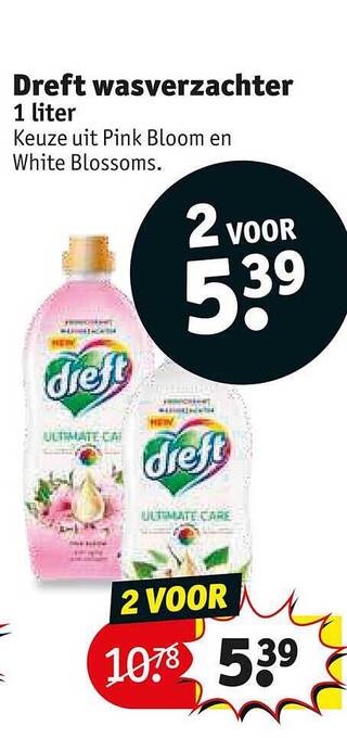 Kruidvat Dreft wasverzachter aanbieding