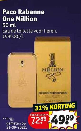 Paco rabanne one million