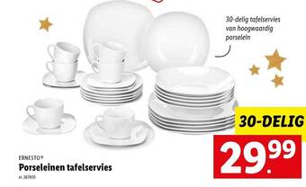 Lidl Ernesto porseleinen tafelservies aanbieding