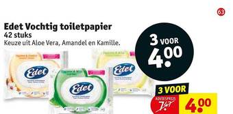 Kruidvat Edet vochtig toiletpapier aanbieding