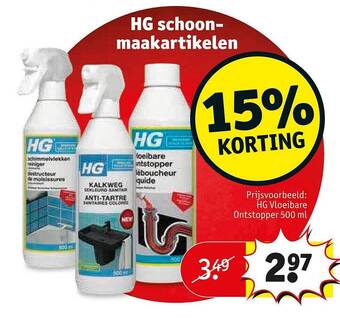 Kruidvat Hg schoonmaakartikelen aanbieding