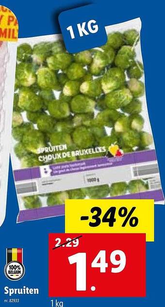 Lidl Spruiten aanbieding