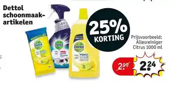 Kruidvat Dettol schoonmaak-artikelen aanbieding