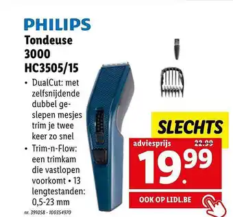 Lidl Philips tondeuse aanbieding