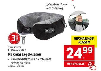 Lidl Silvercrest personal care nekmassagekussen aanbieding