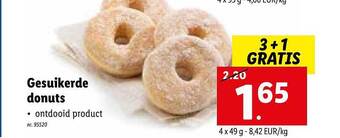 Lidl Gesuikerde donuts aanbieding