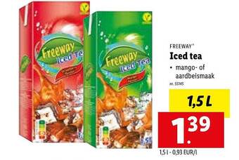 Lidl Freeway iced tea aanbieding