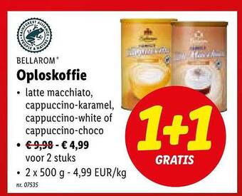 Lidl Bellarom oploskoffie aanbieding