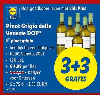 Lidl Pinot grigio delle venezie dop aanbieding
