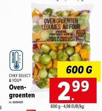 Lidl Chef select & you ovengroenten aanbieding