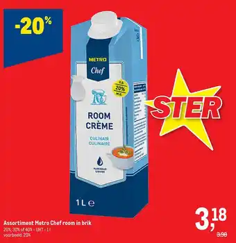 Makro Assortiment metro chef room in brik aanbieding