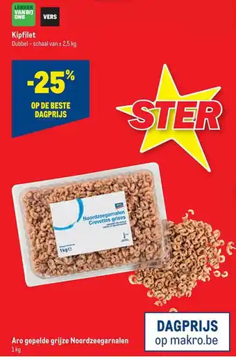 Makro Aro gepelde grijze noordzeegarnalen aanbieding