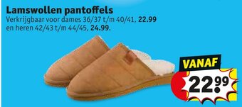 Kruidvat Lamswollen pantoffels aanbieding