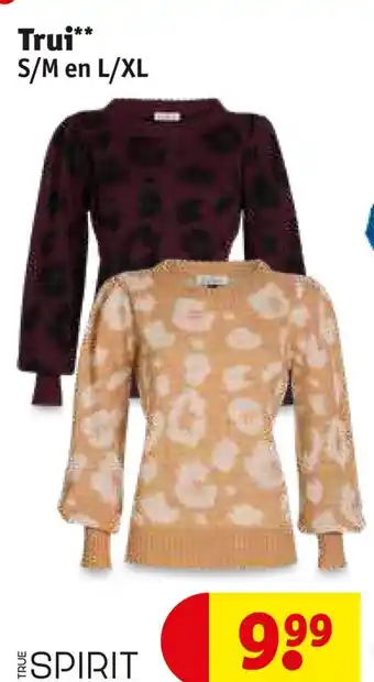 Kruidvat Trui S/M en L/XL aanbieding