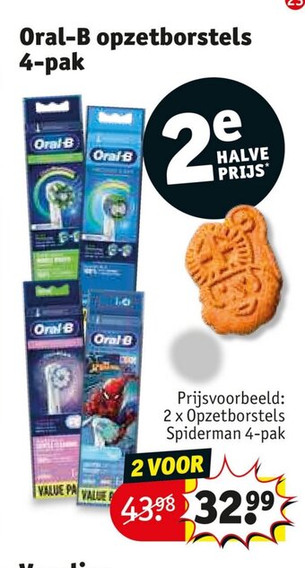 Kruidvat Oral-B opzetborstels 4-pak aanbieding