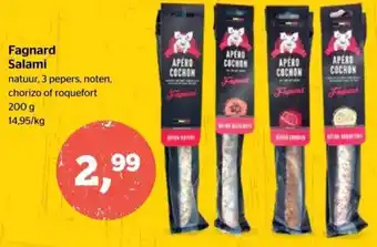 Spar Fagnard Salami 200g aanbieding