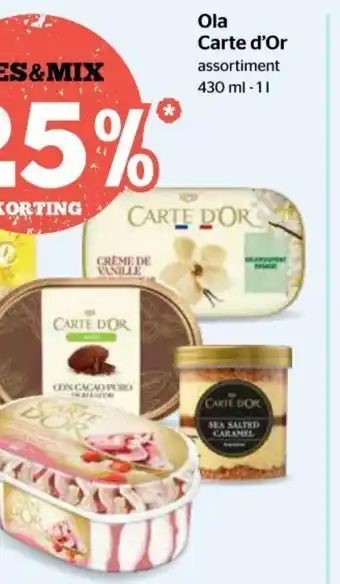 Spar Ola Carte d'Or 430ml-1 L aanbieding