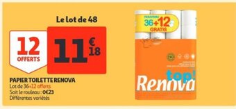 Auchan Renova Papier Toilette aanbieding