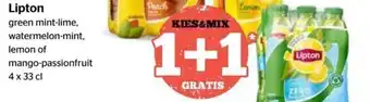 Spar Lipton 4x33cl aanbieding