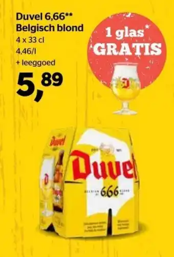 Duvel 6,66 Belgisch blond 4x33cl