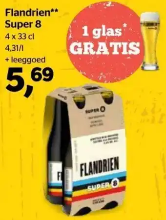 Spar Flandrien Super 8 4x33 cl aanbieding