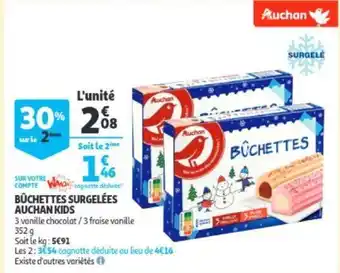 Auchan Buchettes Surgelees Auchan Kids 352g aanbieding