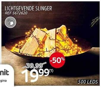 Brico Lichtgevende slinger aanbieding