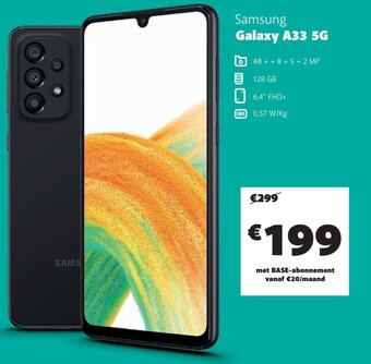 Base Samsung Galaxy A33 5G aanbieding