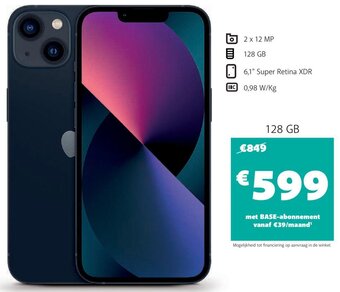 Base iPhone 13 aanbieding