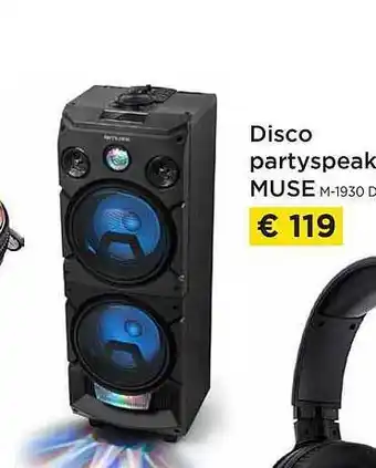 Disco partyspeaker muse