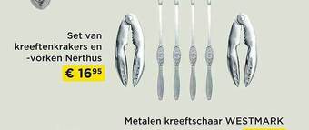 Molecule Set van kreeftenkrakers en vorken nerthus aanbieding