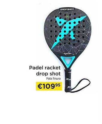 Padel racket drop shot