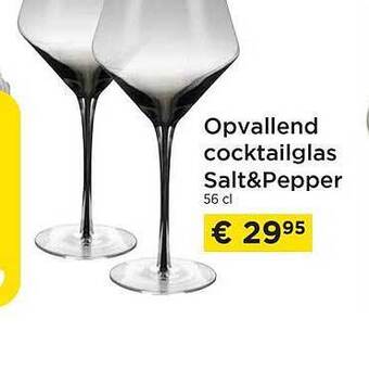 Opvallend cocktailglas salt&pepper