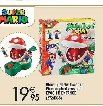 Cora Blow up shaky tower of piranha plant escape! epoch d'enfance aanbieding