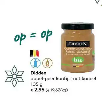 Bio Planet Didden appel-peer konfijt met kaneel aanbieding