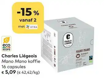 Bio Planet Charles liégeois mano mano koffie aanbieding