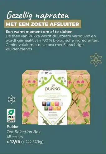 Bio Planet Pukka tea selection box aanbieding