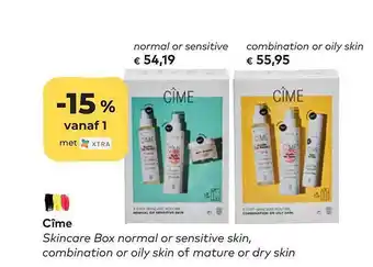 Bio Planet Cîme skincare box normal or sensitive skin, combination or oily skin of mature or dry skin aanbieding