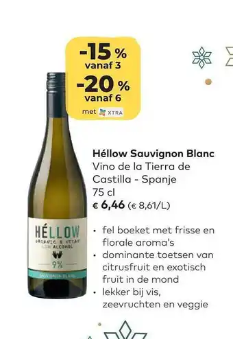 Héllow sauvignon blanc vino de la tierra de castilla - spanje