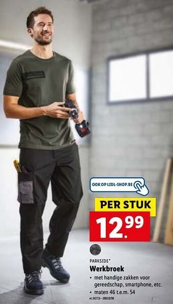 Lidl Werkbroek aanbieding