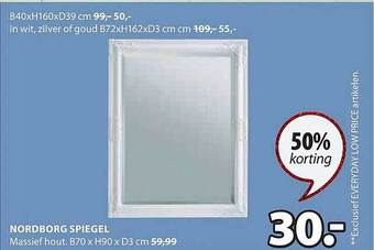 Jysk Nordborg spiegel aanbieding