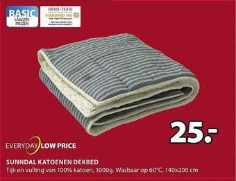 Jysk Sunndal katoenen dekbed aanbieding