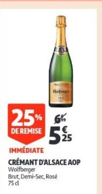 Cremant d'alsace aop