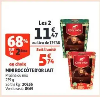 Mini roc cote d'or lait 279 g