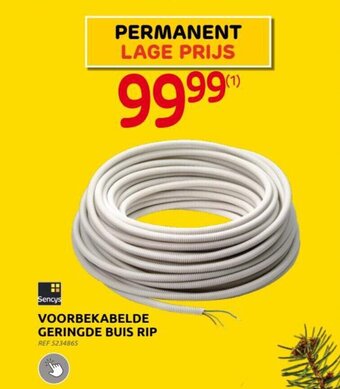 BricoPlanit Voorbekabelde geringde buis rip aanbieding
