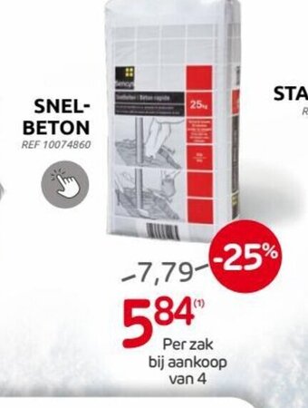 BricoPlanit Snelbeton aanbieding